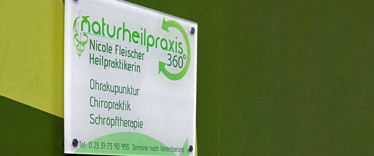 Naturheilpraxis360 Schild